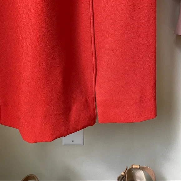 Hugo Boss Red Sheath Mini Dress Crew Neck Sleeveless - Picture 4 of 7